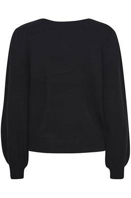 ICHI BLACK VIRELLE LIGHT KNIT