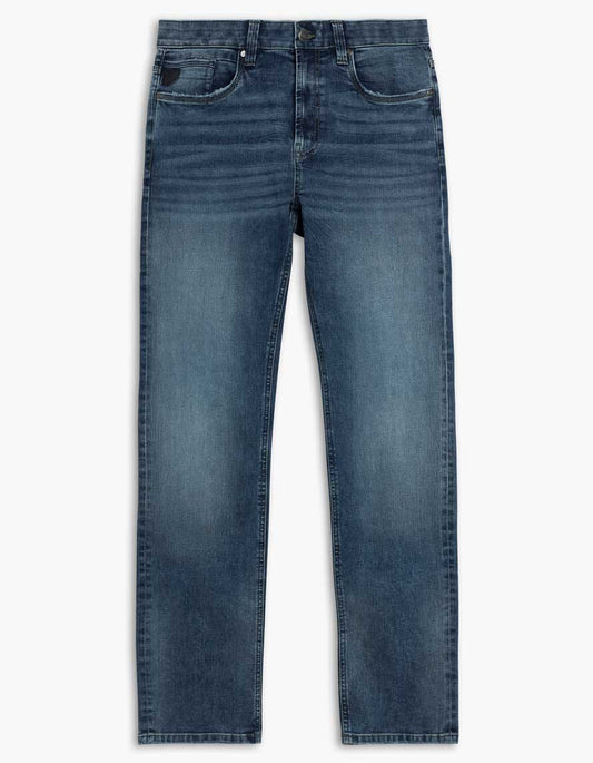 LOIS MEN'S BRAD STRAIGHT LEG IN WHISKERS MEDIUM BLUE