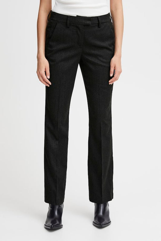 FRANSA CHARCOAL MELANGE LEA PANT