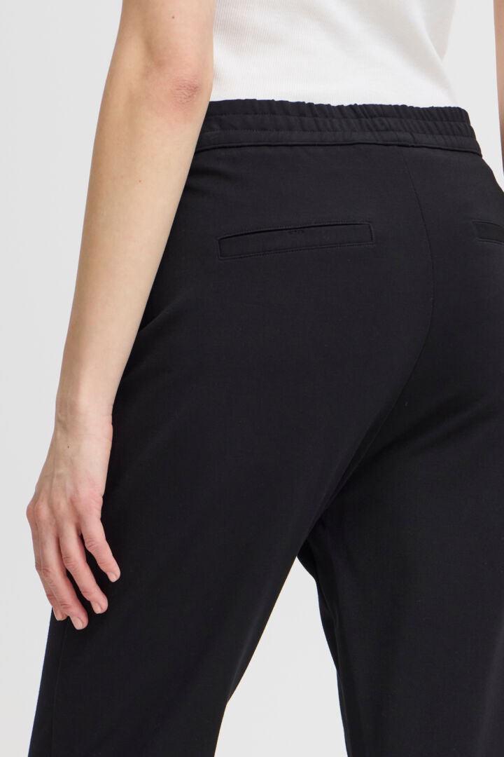 FRANSA BLACK STRETCH PANTS