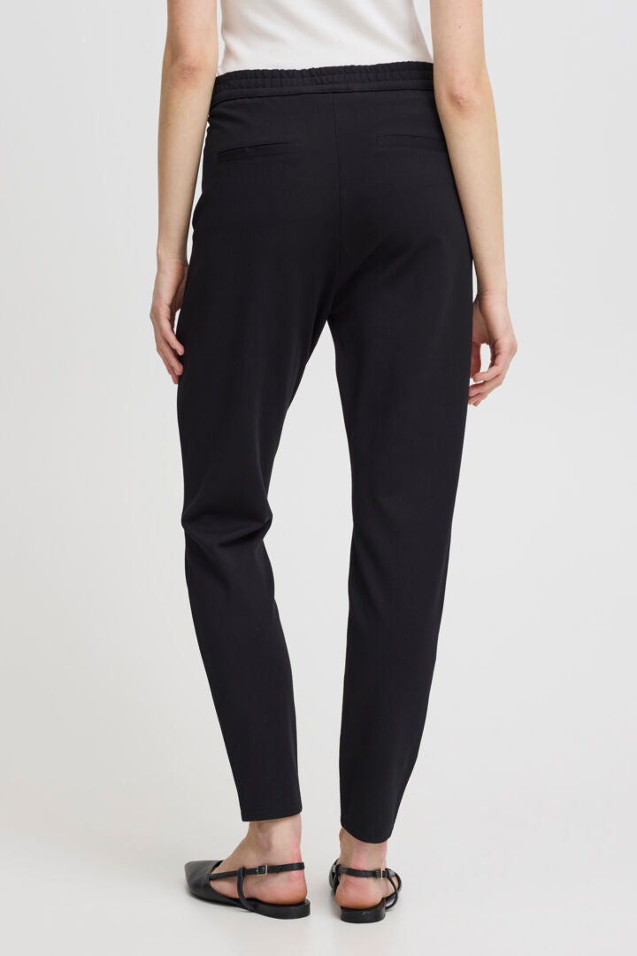 FRANSA BLACK STRETCH PANTS