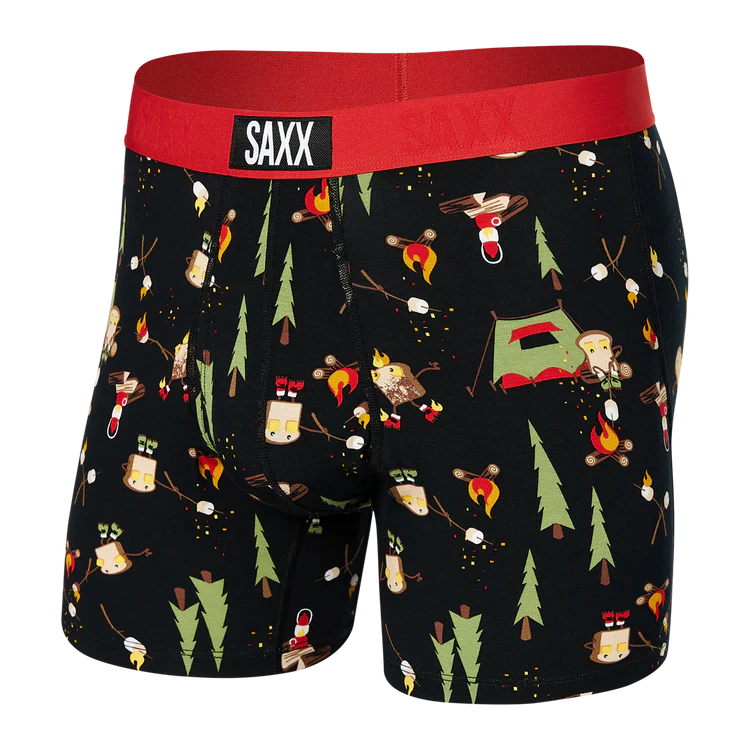 SAXX ULTRA BOXER BRIEF - LETS GET TOASTED - BLACK