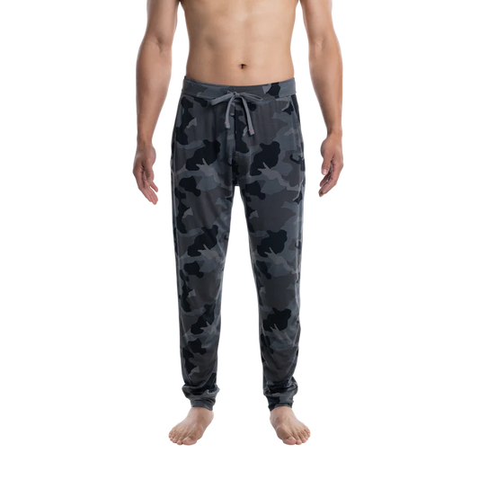 SAXX CAMO SNOOZE PANTS DARK-CHARCOAL