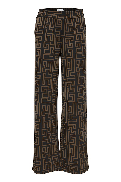 B.YOUNG MRAVNA WIDE PANT IN TOASTED COCONUT MIX