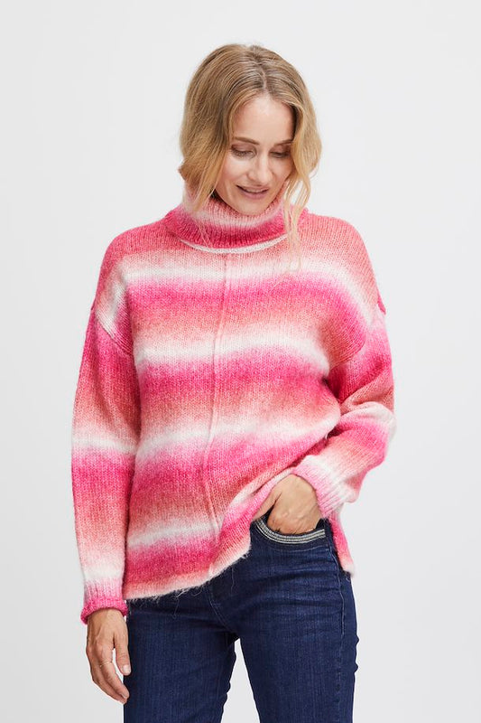 FRANSA AGNES VERY BERRY KNITTED PULLOVER