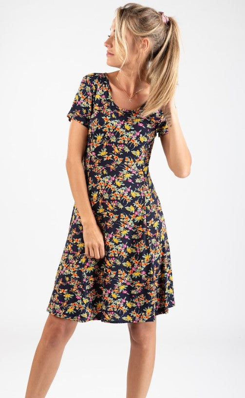 VITESI NAVY FLORAL DRESS