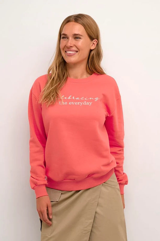 KAFFE CAYENNE DINA CELEBRATING THE EVERYDAY SWEATSHIRT