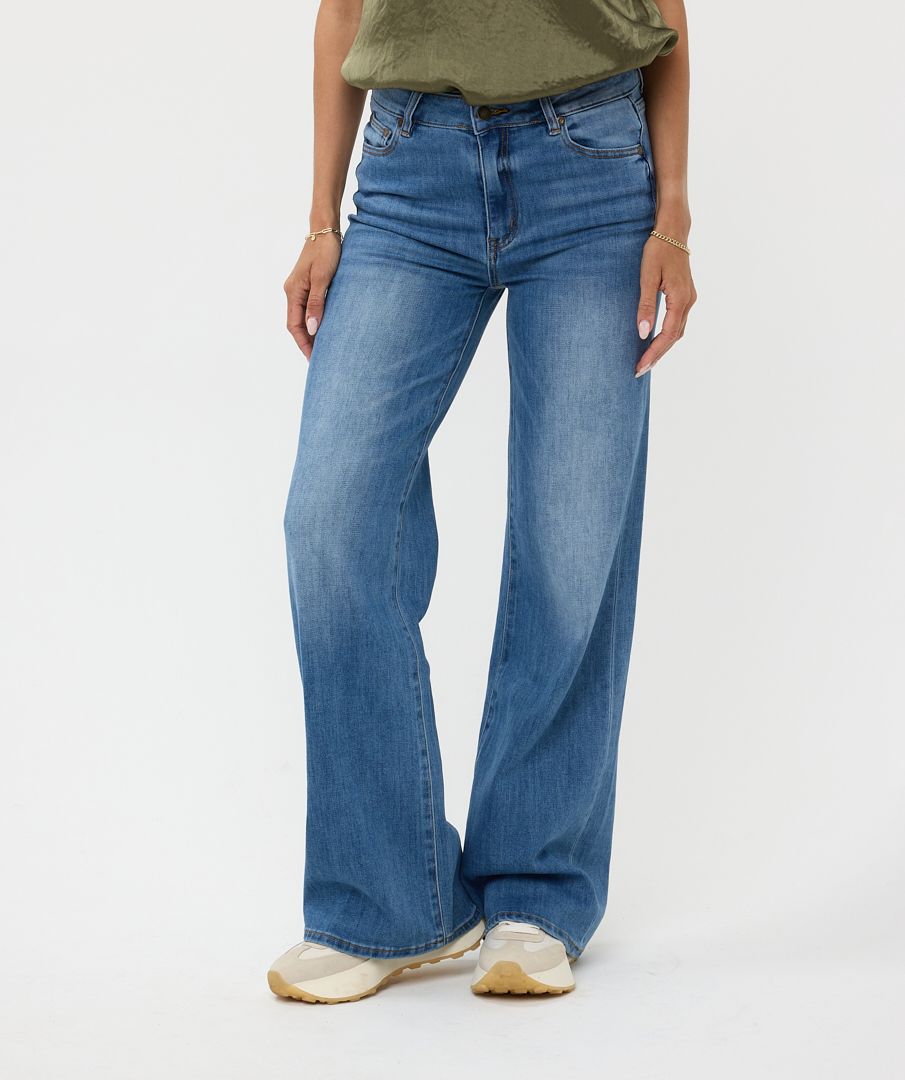 ESQUALO WIDE LEG TROUSER JEANS