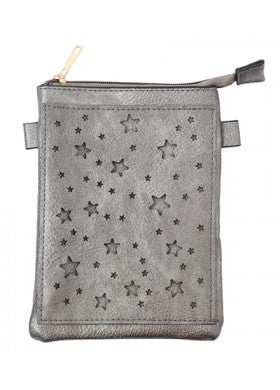 STARS LOGO CROSSBODY BAG WITH CELLPHONE POCKET & ADJUSTABLE STRAP IN GREY