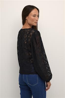 KAFFE DEEP BLACK THEODORA BLOUSE