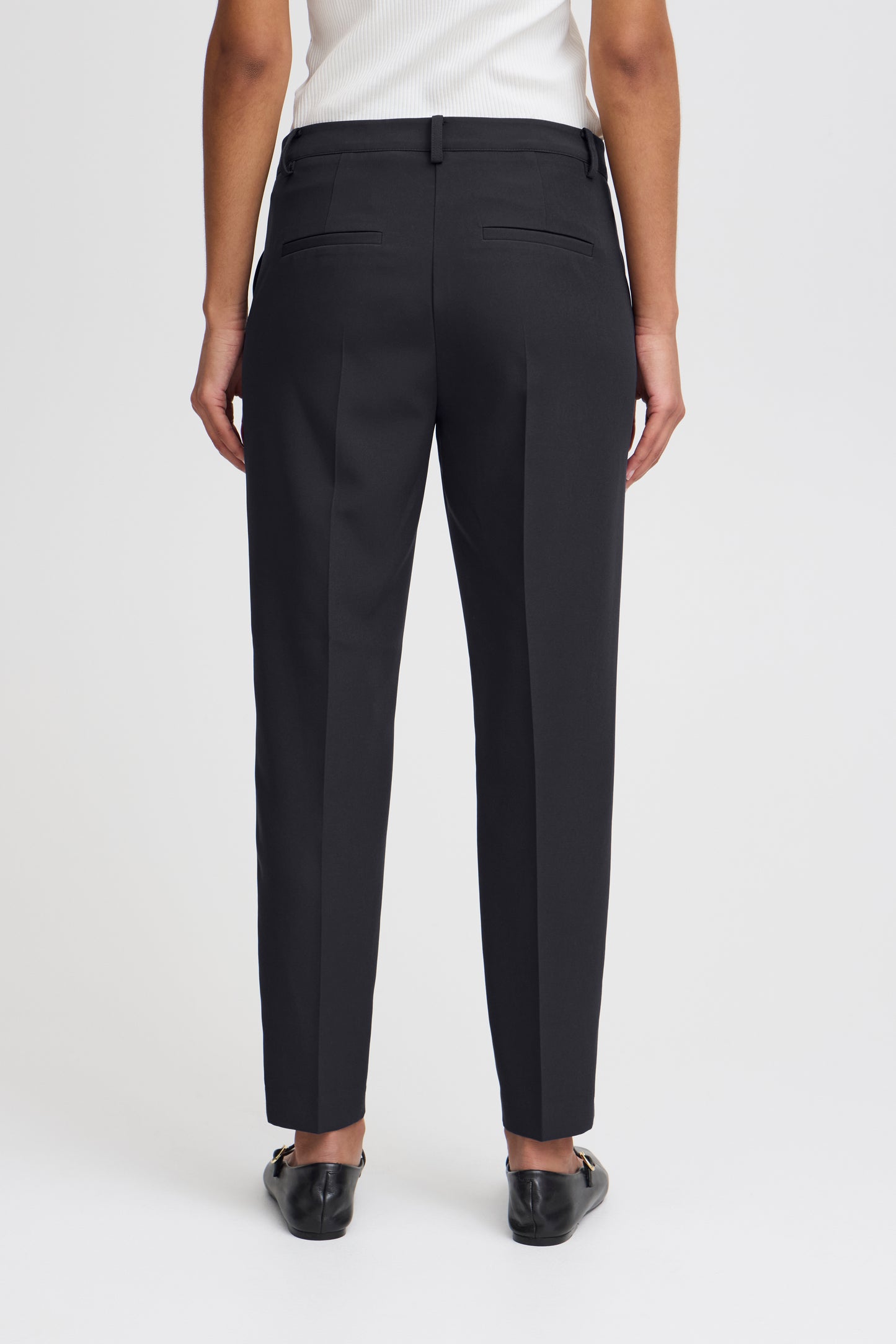 ICHI LEXI DARK NAVY TROUSER PANTS