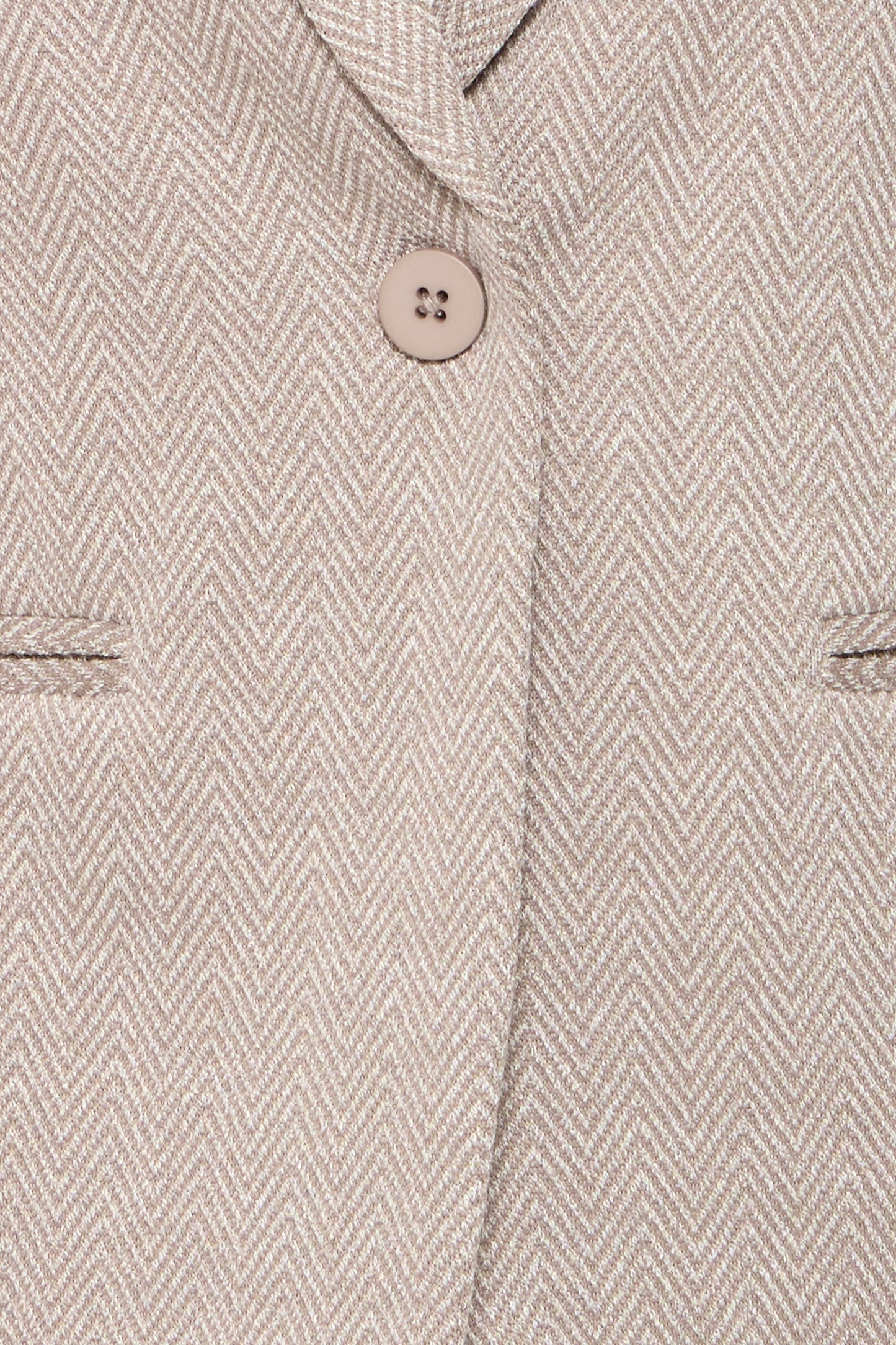 ICHI KATE JACQUARED BLAZER IN FUNGI AND ALMOND MILK