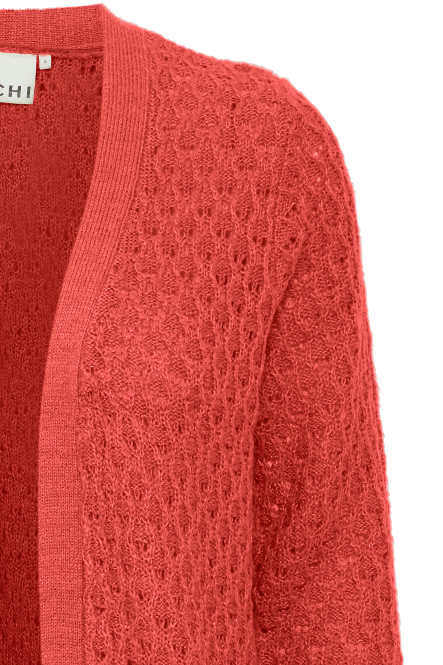 ICHI CRANBERRY ODANSA KNITTED CARDIGAN