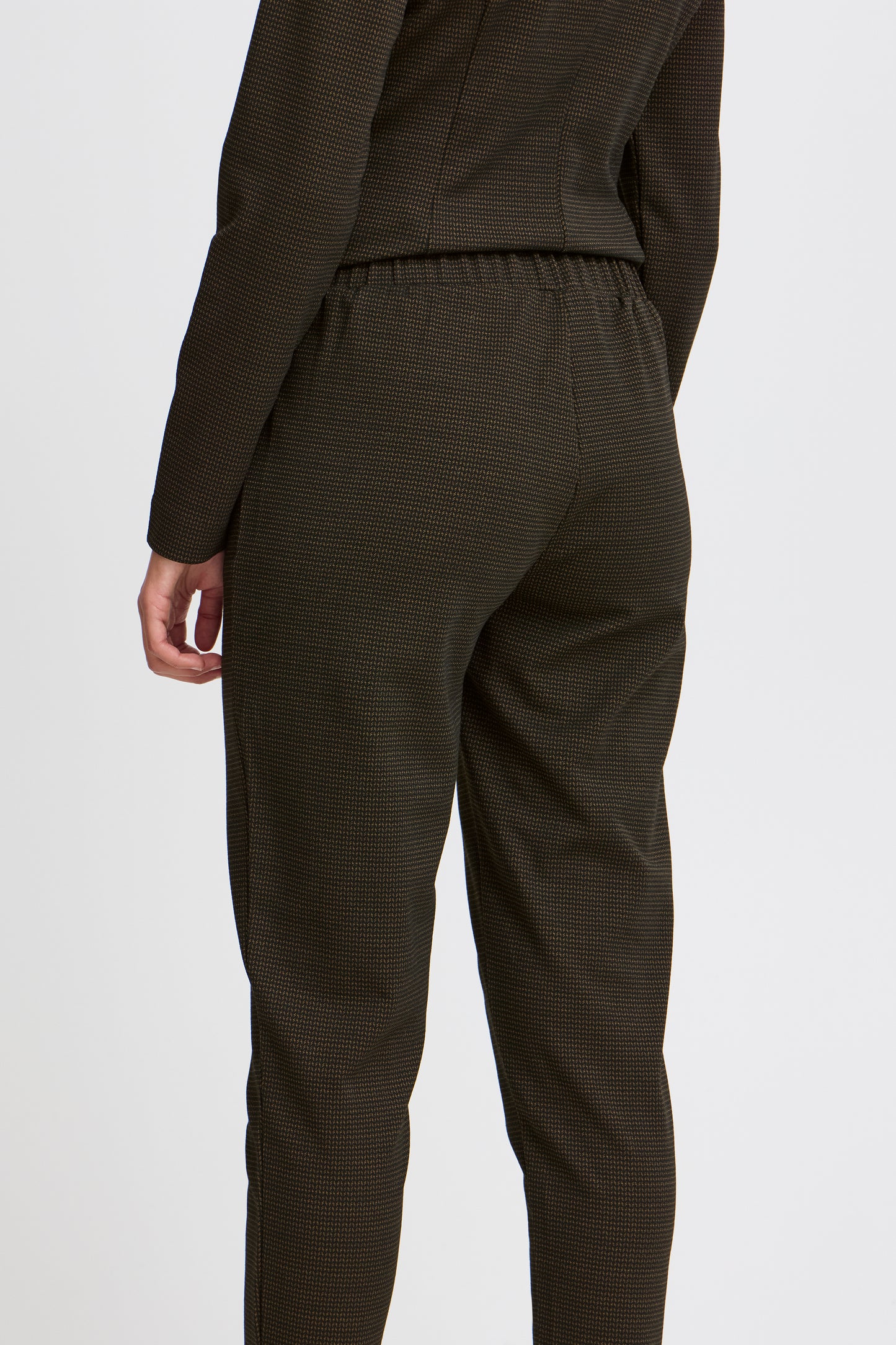 ICHI MANSE MONK'S ROBE HERRINGBONE TROUSERS