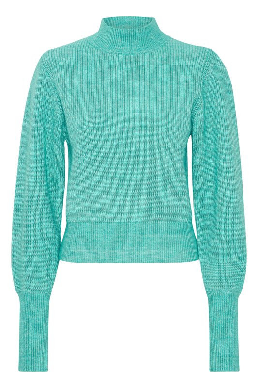 ICHI GREEN-BLUE SLATE ATHEA PULLOVER