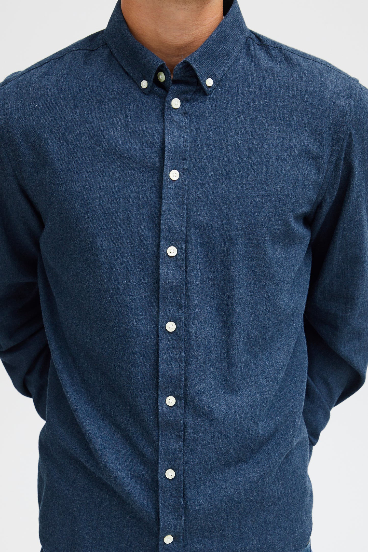 CASUAL FRIDAY DARK NAVY MELANGE ANTON SHIRT