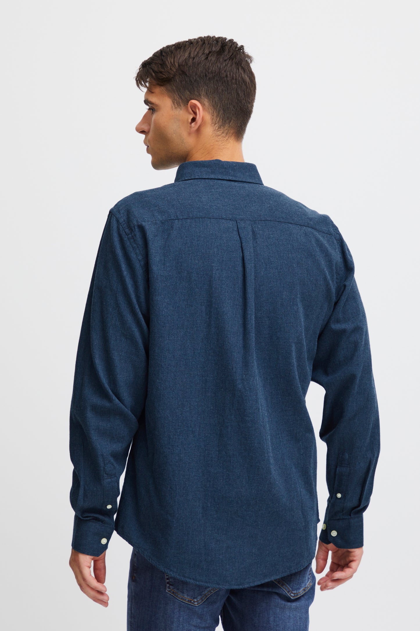 CASUAL FRIDAY DARK NAVY MELANGE ANTON SHIRT