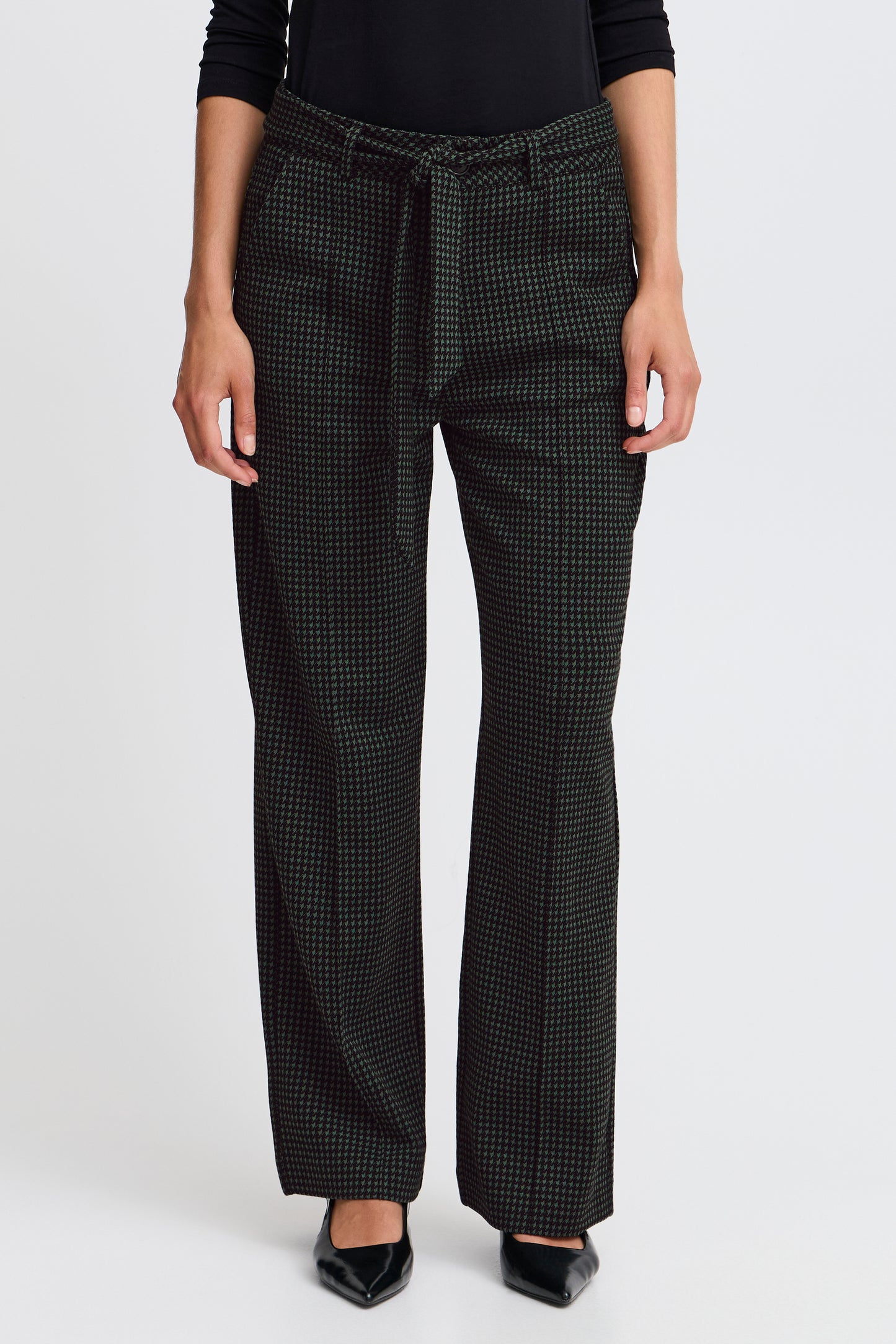 FRANSA BLENDA TROUSERS - LAUREL WREATH