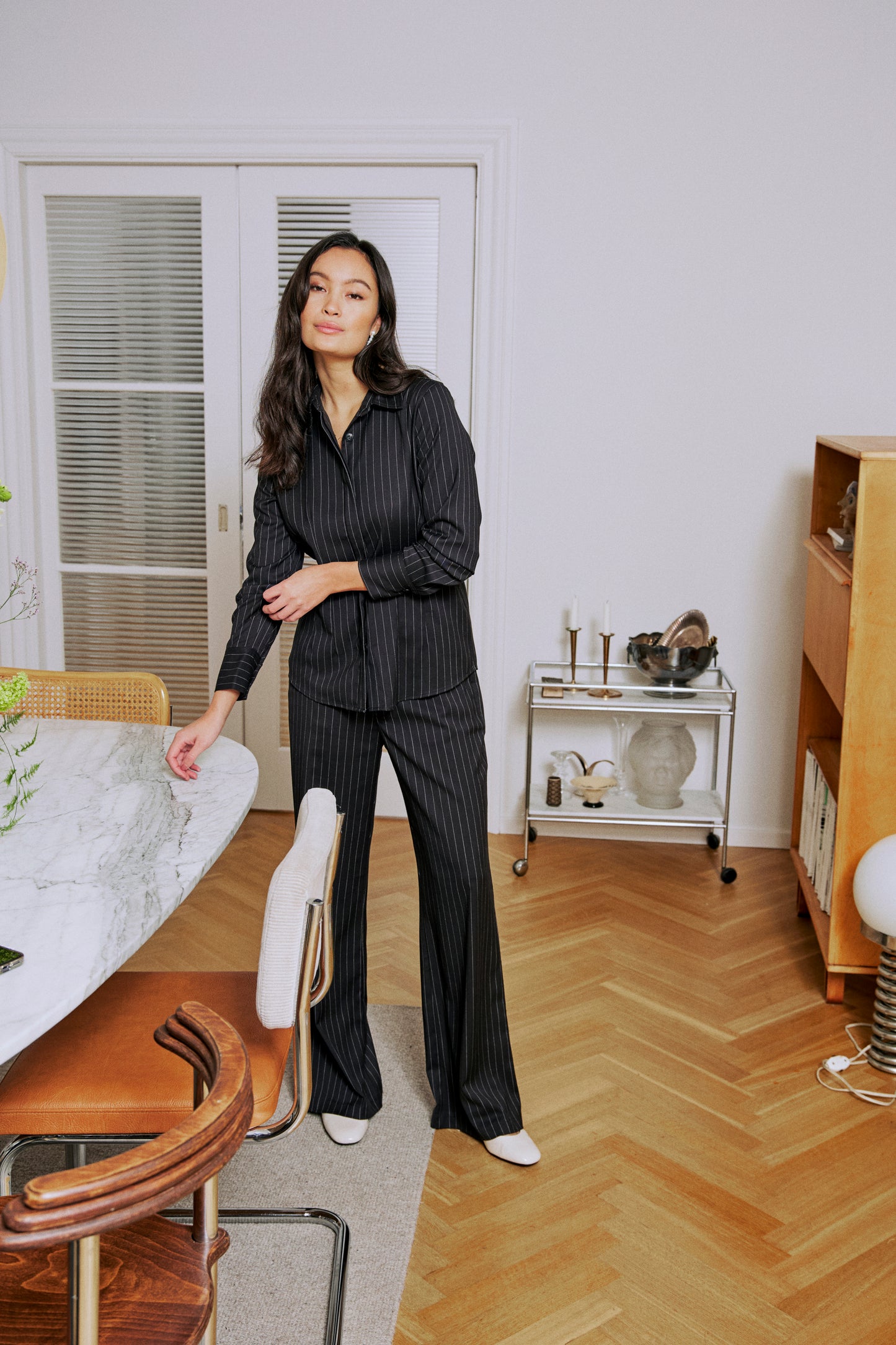 FRANSA VENUS SHIRT IN BLACK MIX