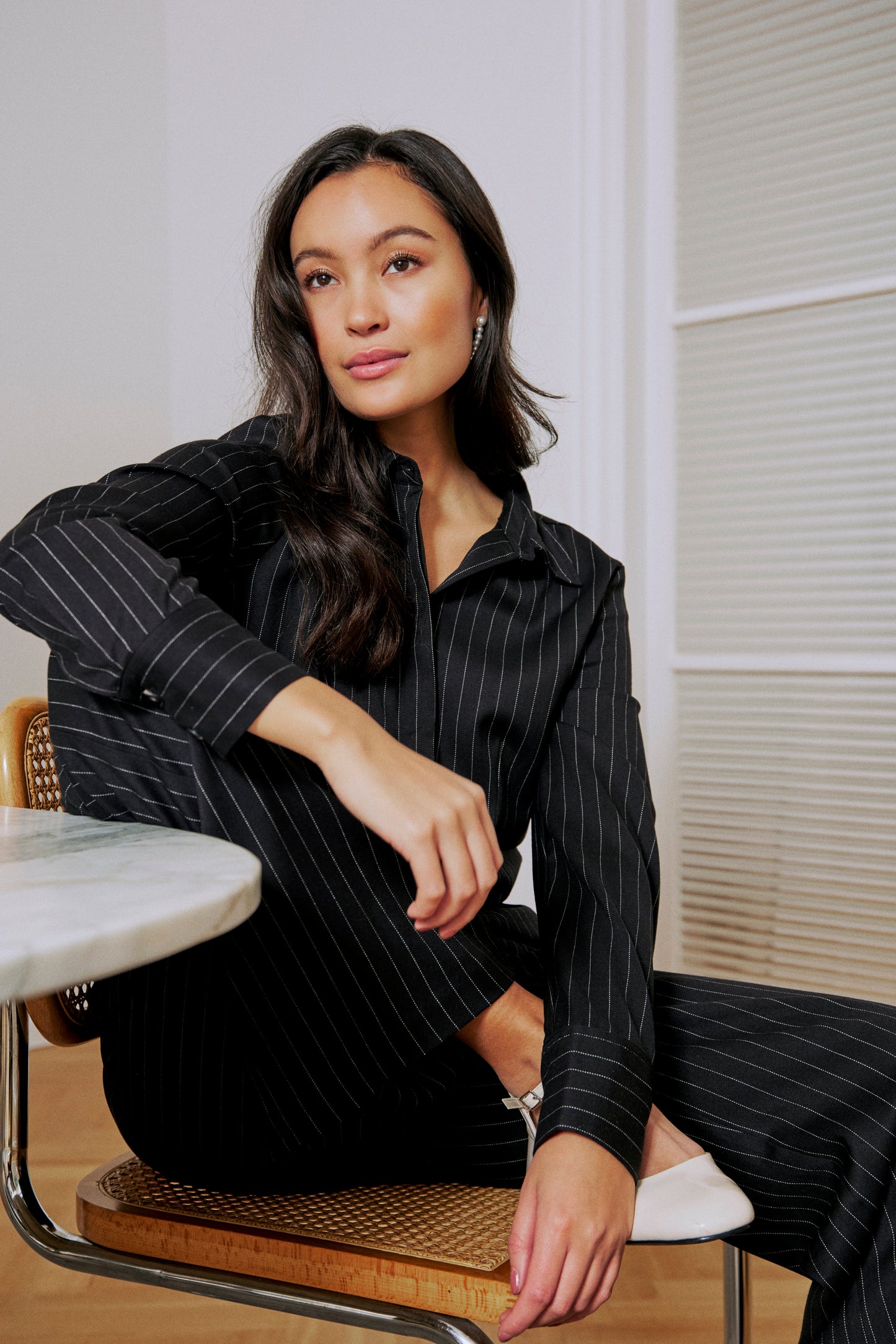 FRANSA VENUS SHIRT IN BLACK MIX