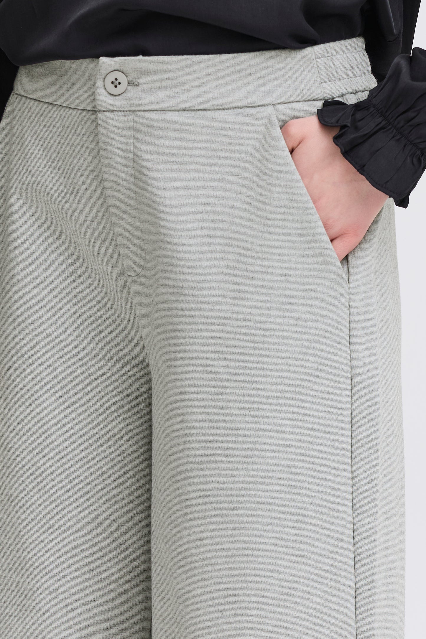 FRANSA BLAZER CASUAL PANTS IN LIGHT GREY MELANGE