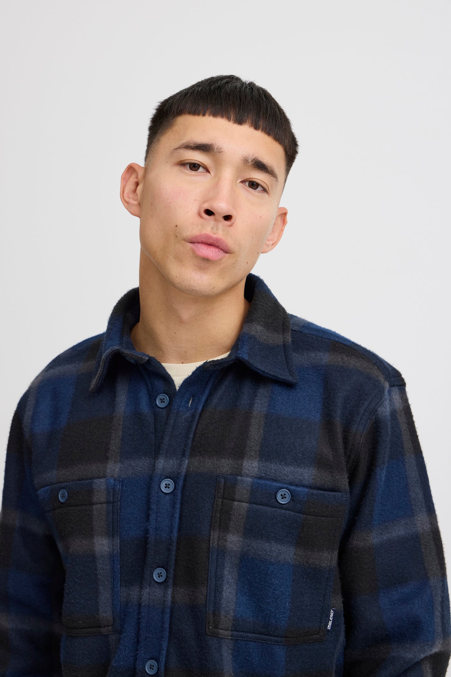 BLEND DRESS BLUES OVERSHIRT