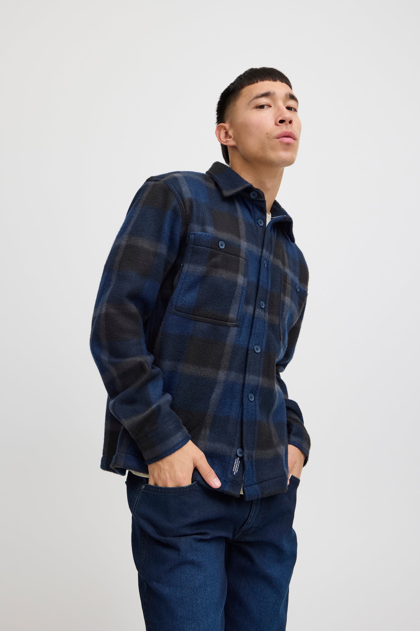 BLEND DRESS BLUES OVERSHIRT