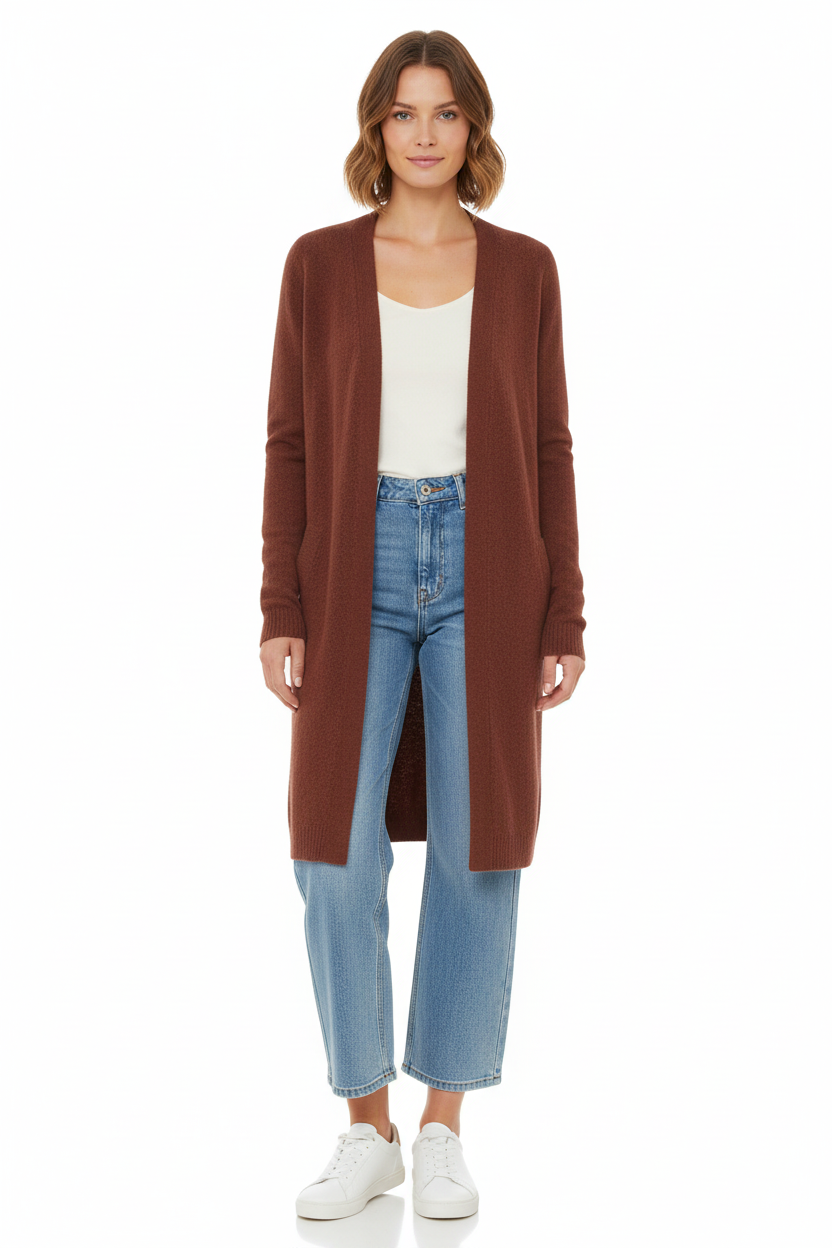 B.YOUNG HOT CHOCOLATE MIX MIRELLE LONG CARDIGAN