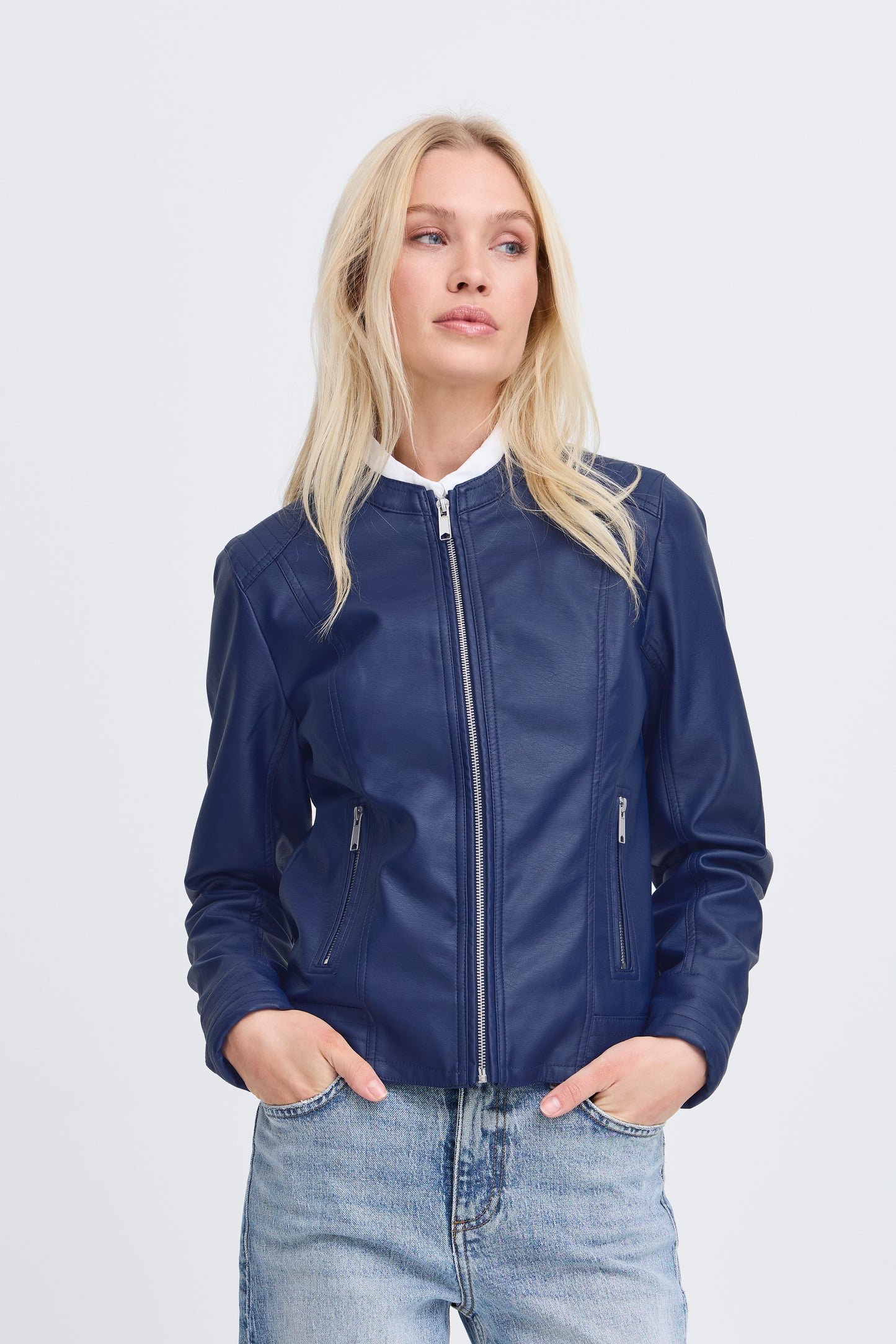 B.YOUNG ACOM JACKET IN MEDIVAL BLUE