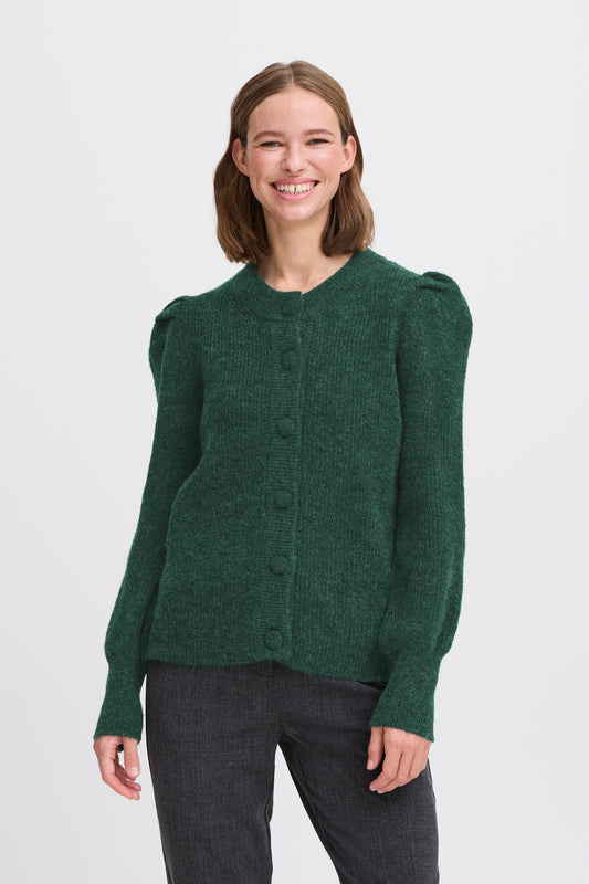 B.YOUNG SEA MOSS MELANGE OMUNA CARDIGAN
