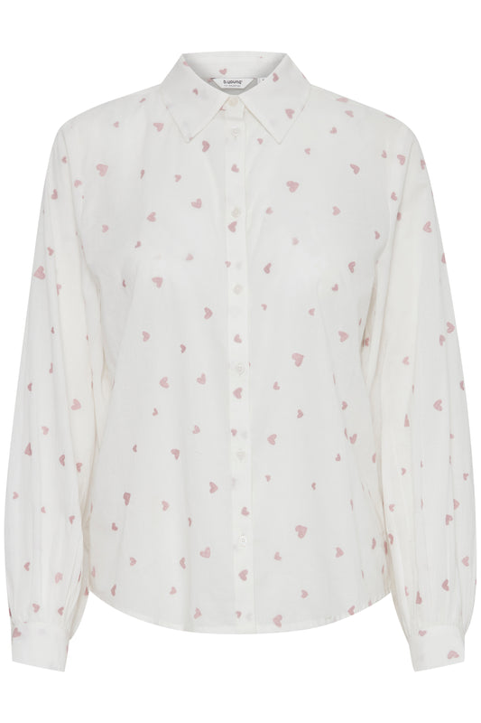 B. YOUNG PALE MAUVE MIX HEART JADIS SHIRT