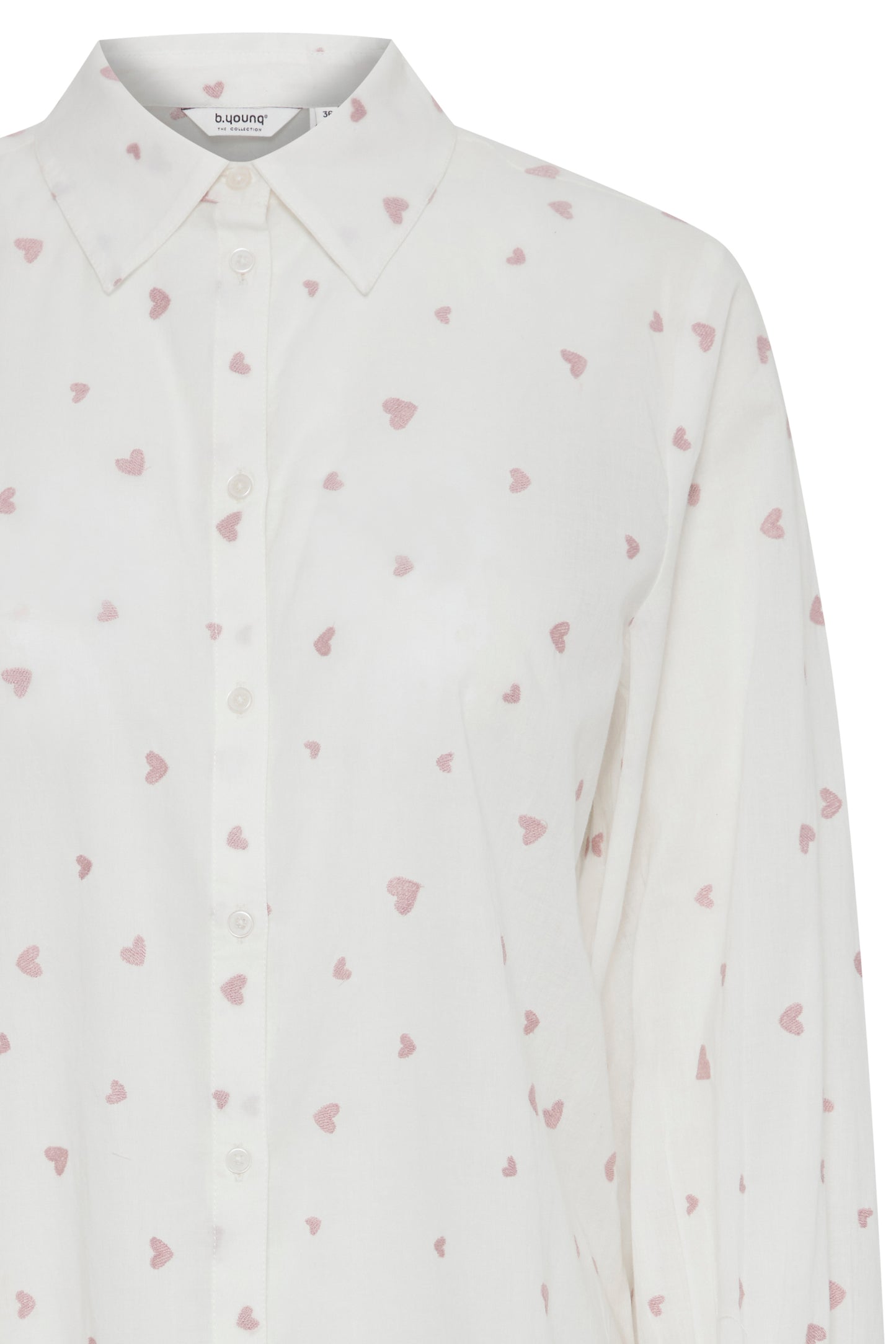 B. YOUNG PALE MAUVE MIX HEART JADIS SHIRT