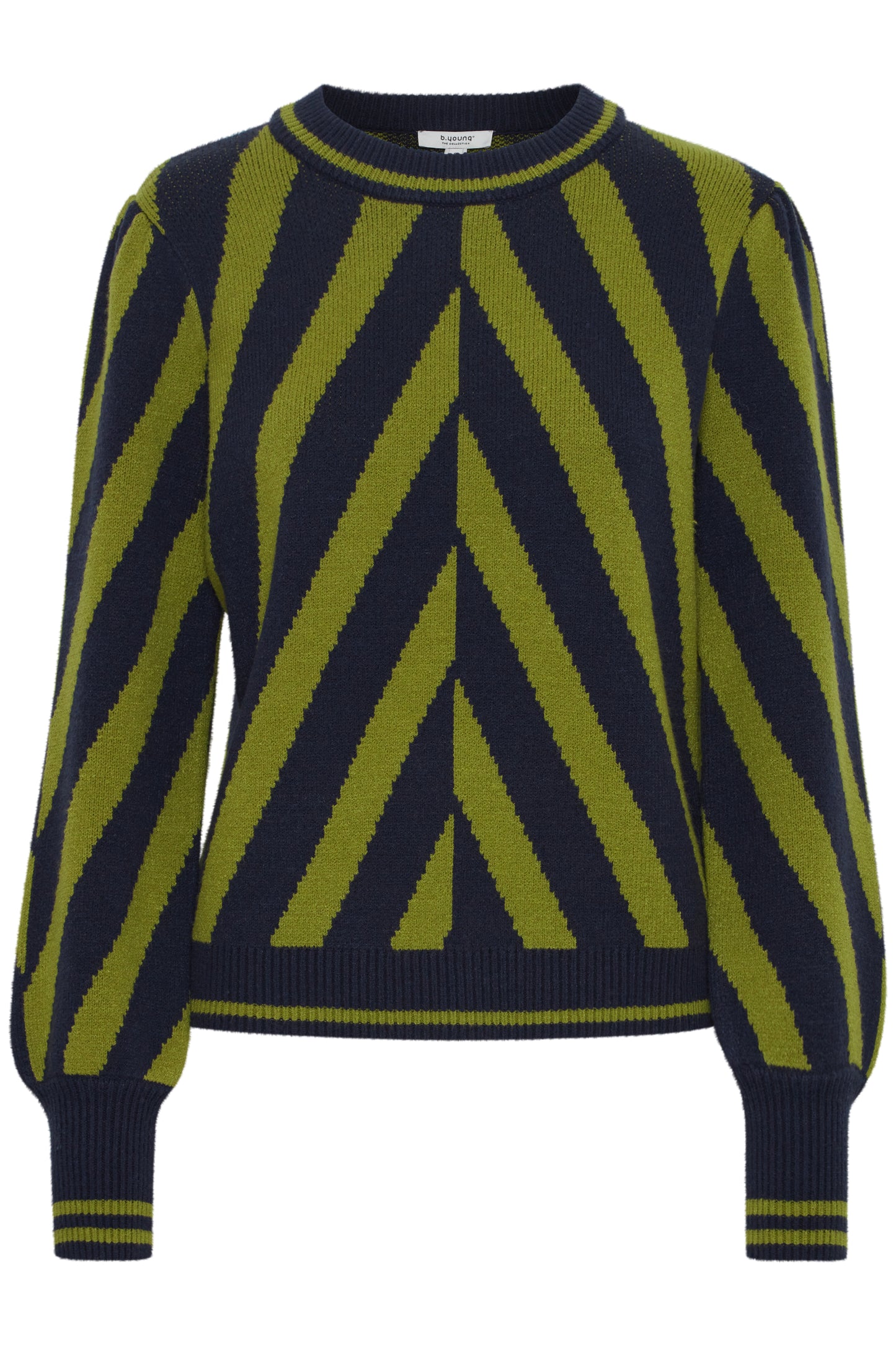 B.YOUNG MILO STRIPED WOODBINE MIX JUMPER