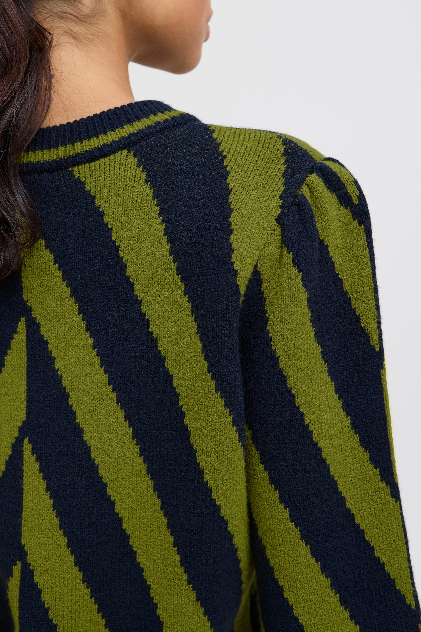 B.YOUNG MILO STRIPED WOODBINE MIX JUMPER