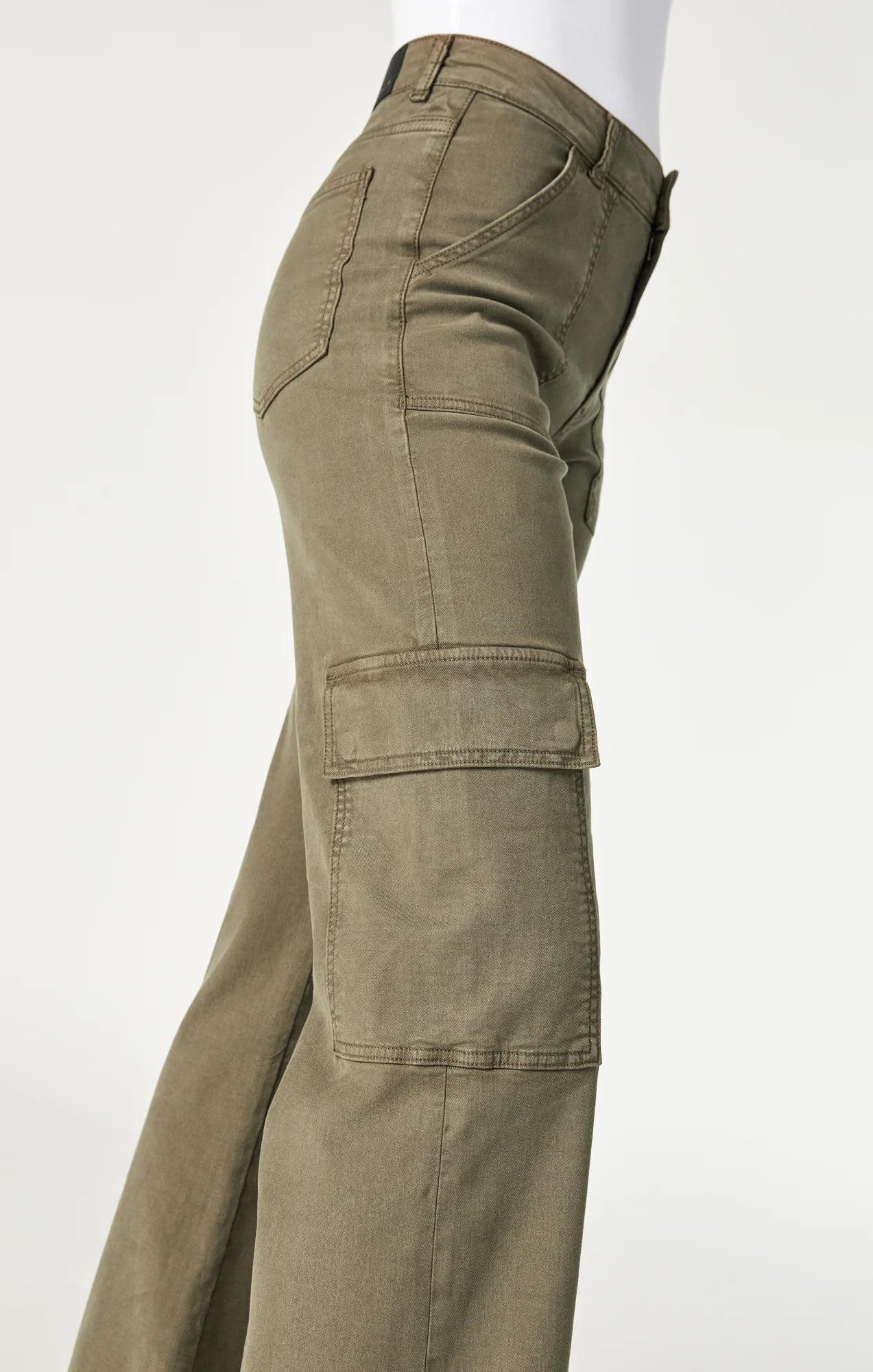 MAVI ALVA STRAIGHT LEG CARGO PANTS IN CAPERS LUXE TWILL