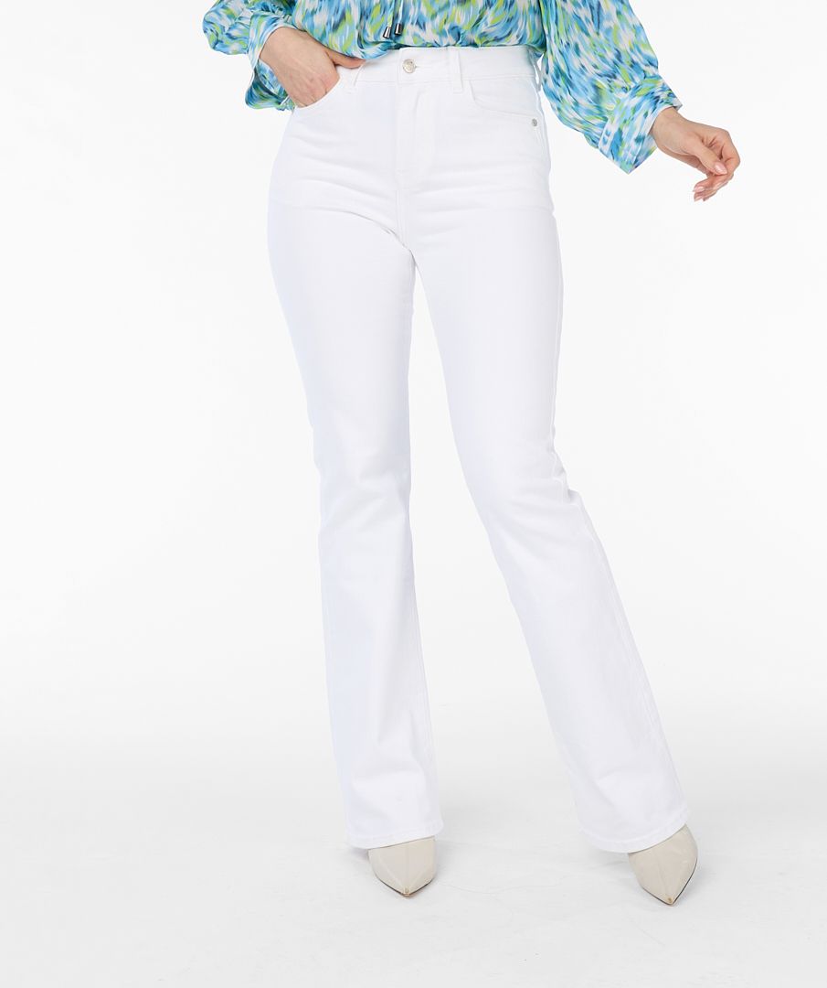 ESQUALO WHITE FLAIR TROUSER JEAN