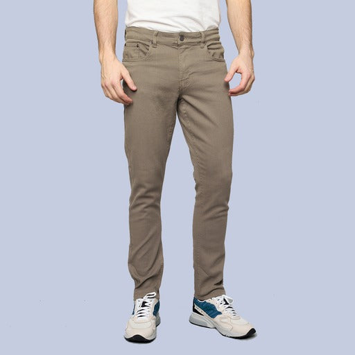 HEDGE MENS TAUPE WOVEN PANTS
