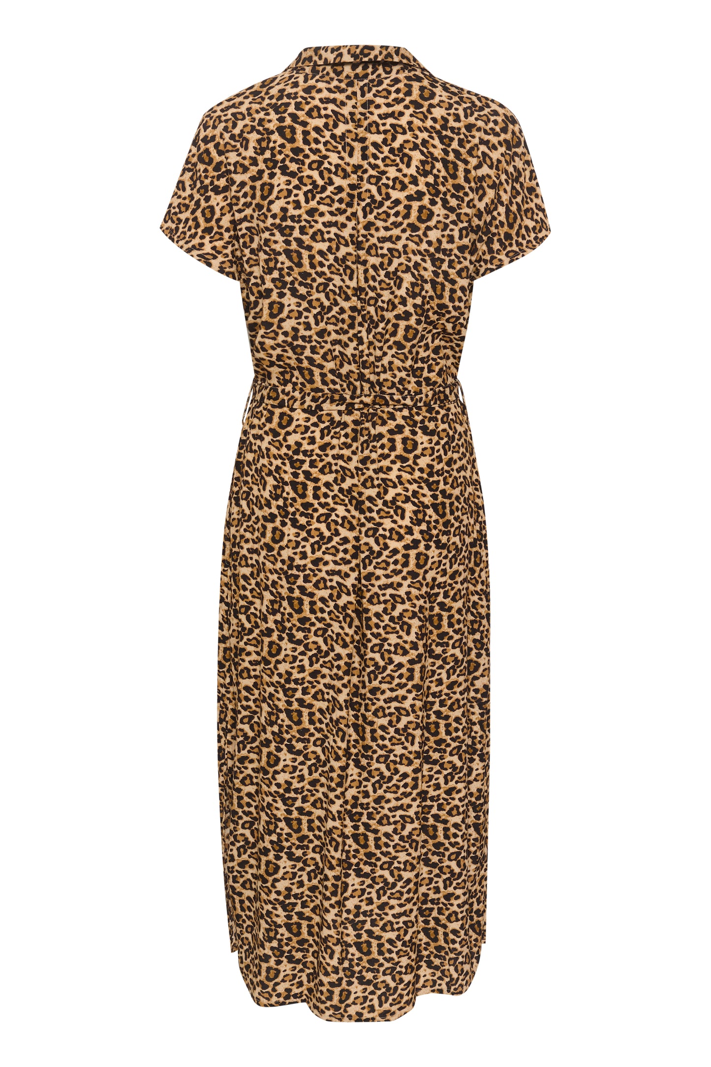 SAINT TROPEZ BLACK LEOPARD BLANCA DRESS