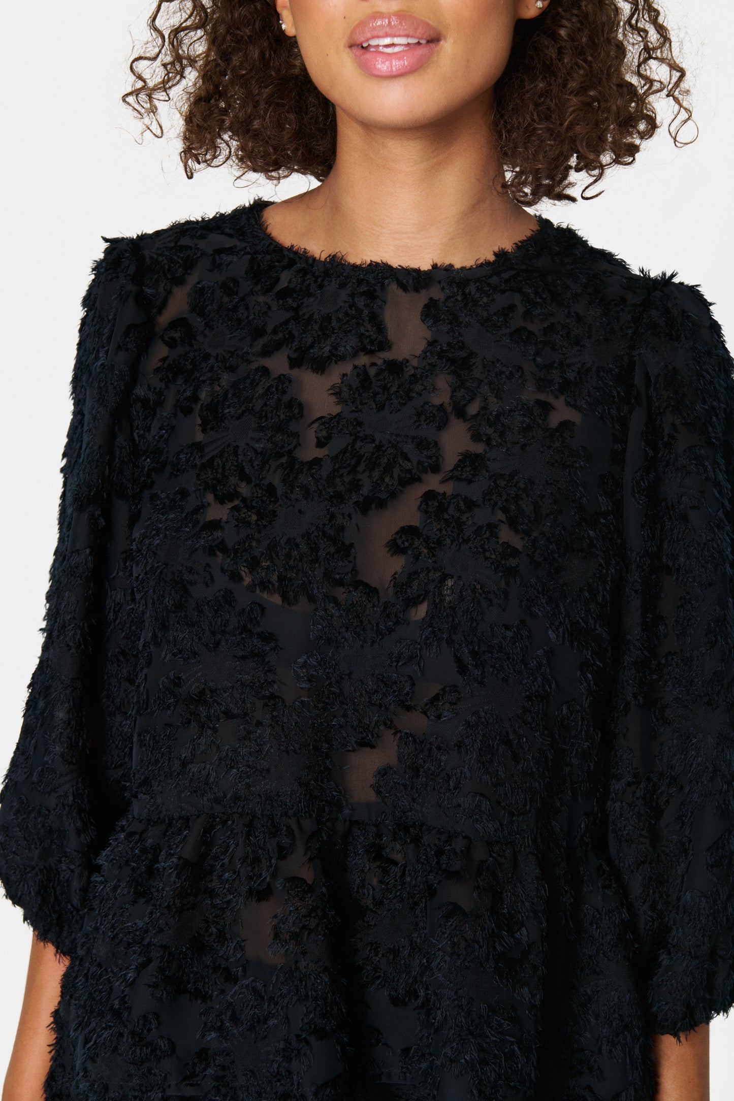 SAINT TROPEZ BLACK GIOVANNA BLOUSE