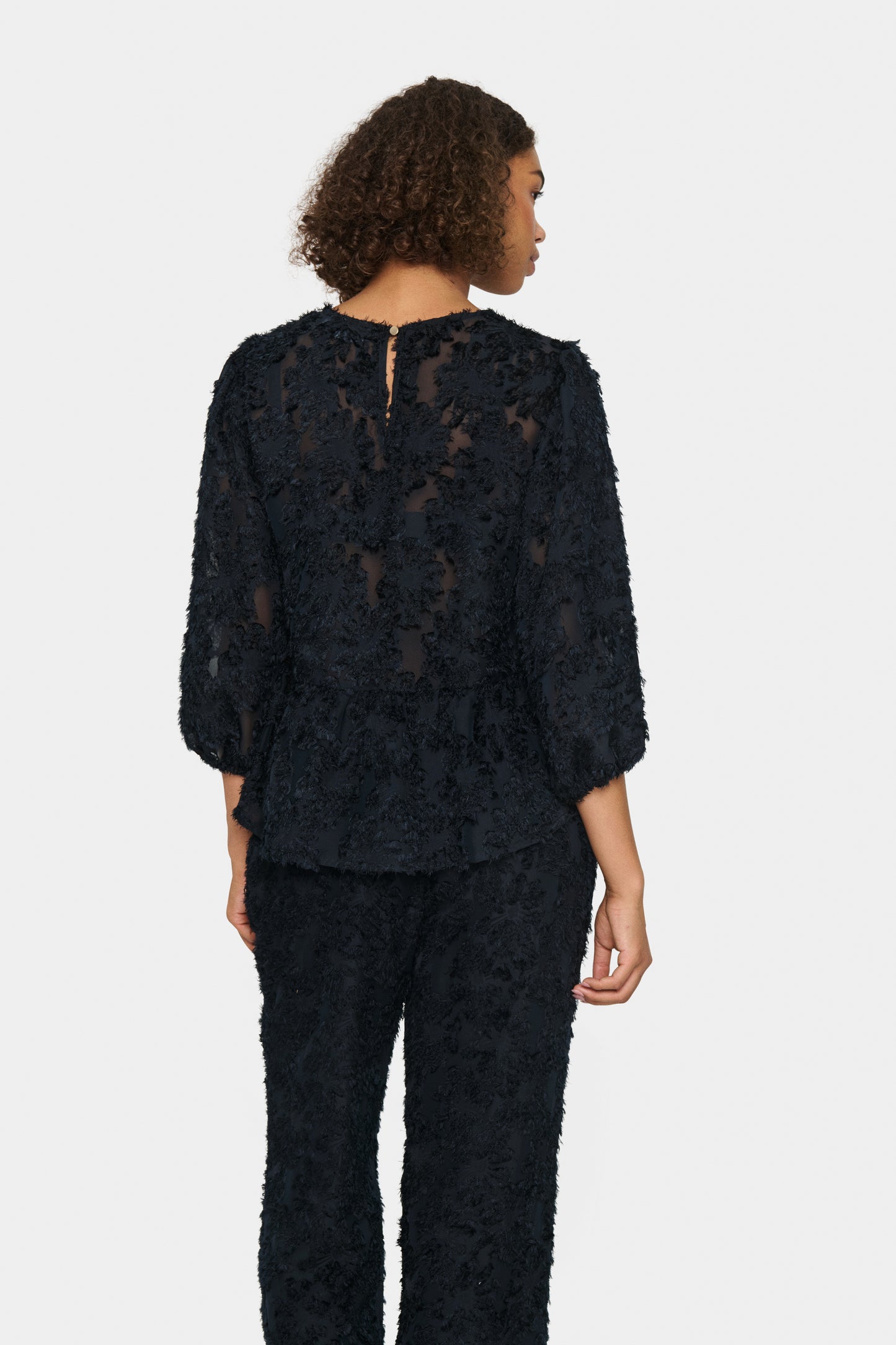 SAINT TROPEZ BLACK GIOVANNA BLOUSE