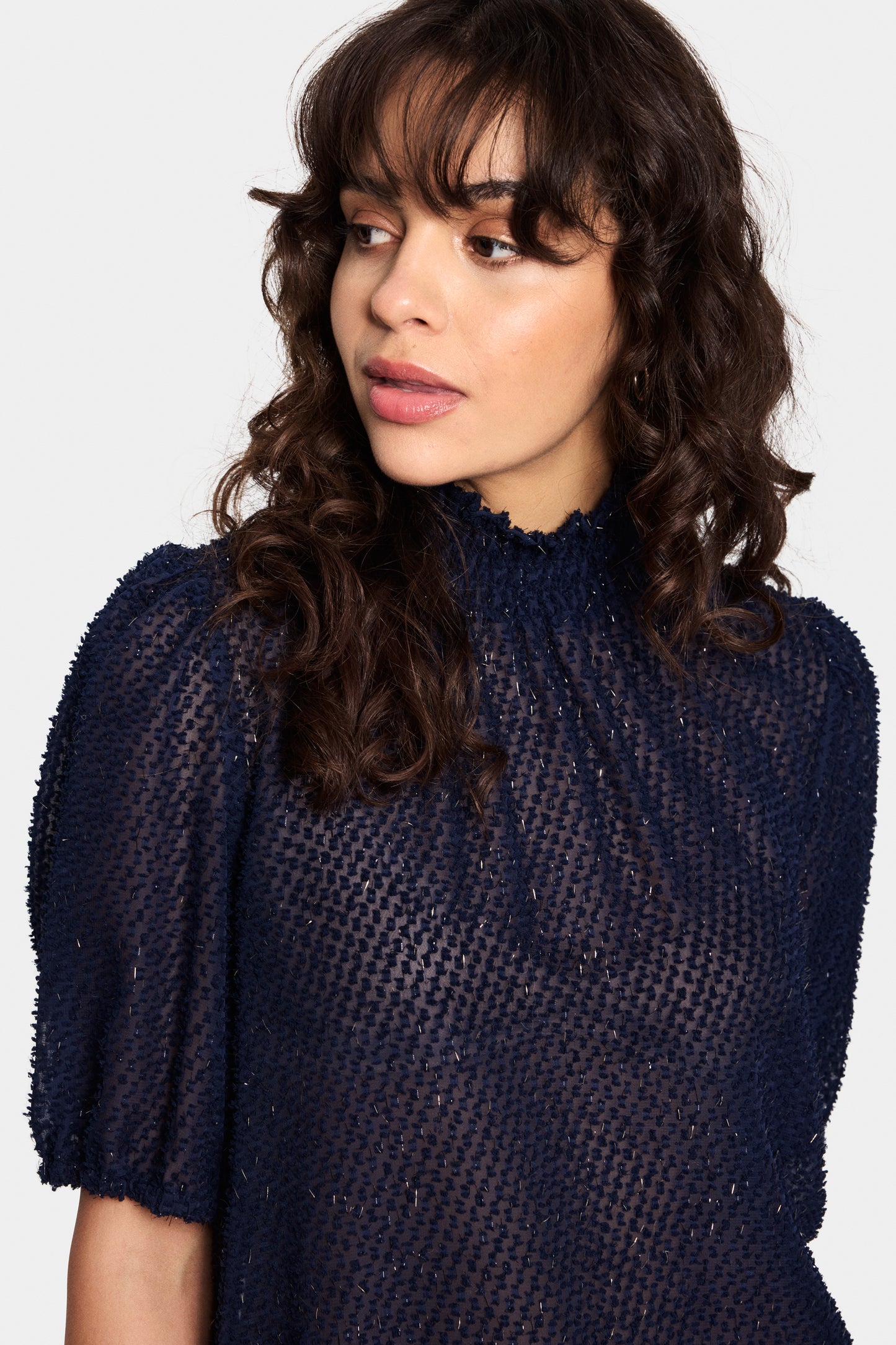 SAINT TROPEZ HELMA BLOUSE IN NIGHT SKY