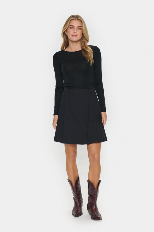 SAINT TROPEZ JENEVER SKIRT IN BLACK