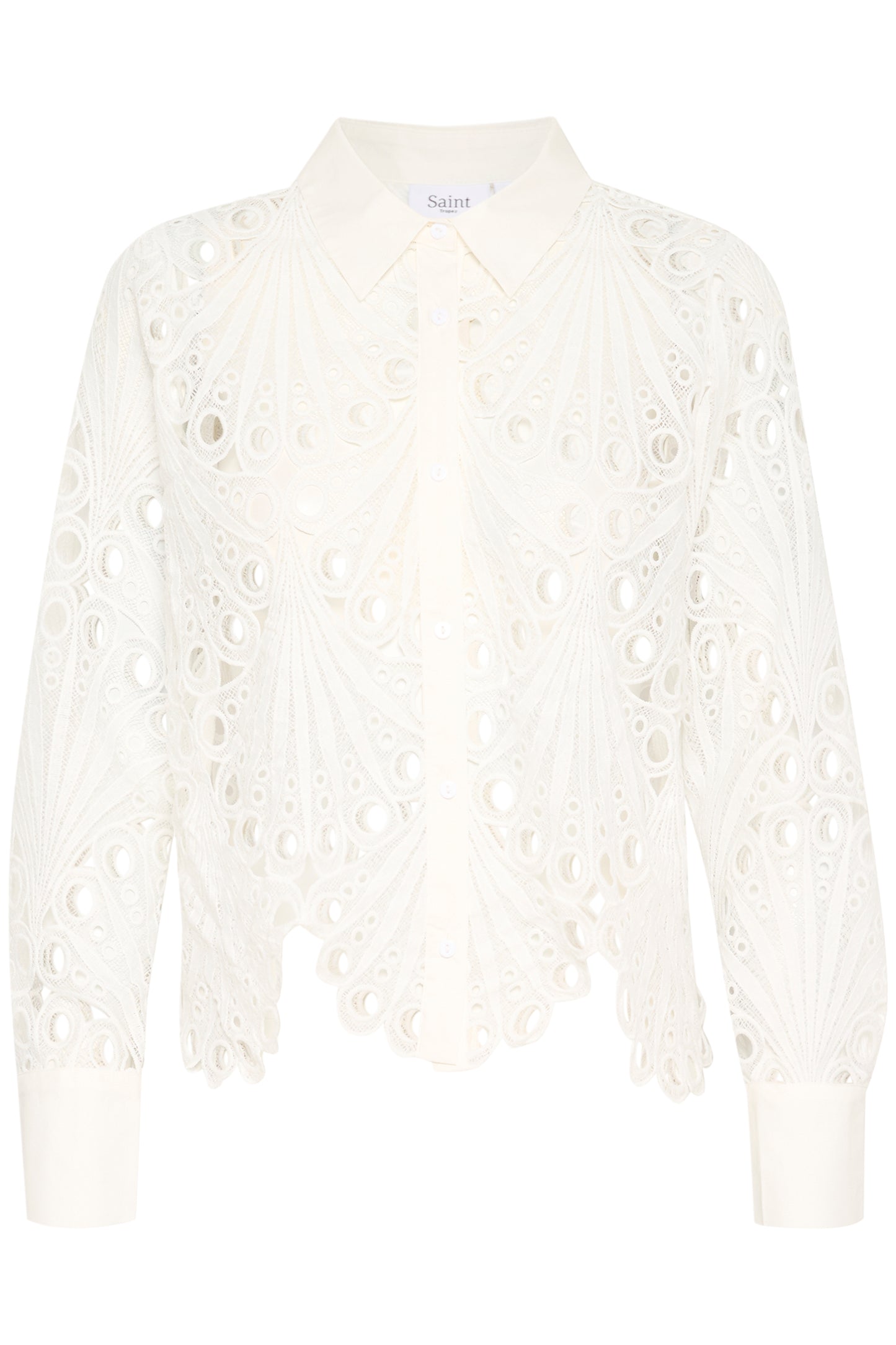 SAINT TROPEZ JILIANNA SHIRT IN BRIGHT WHITE
