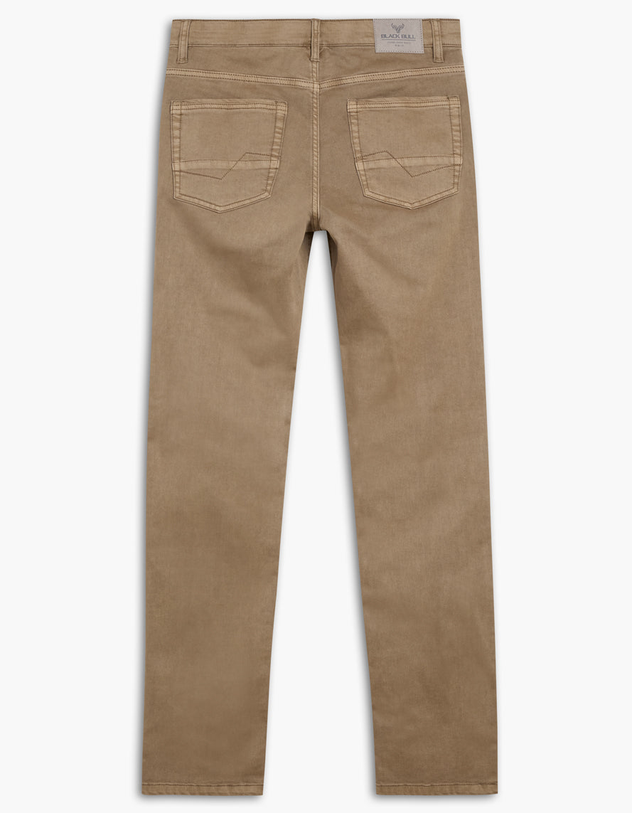 BLACK BULL MEN'S SAM LOW WAIST REGULAR SLIM JEAN IN SAND