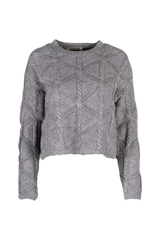 ASTRID KNIT SWEATER IN GREY