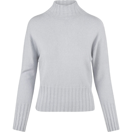 ASTRID GREY MELANGE KNIT SWEATER
