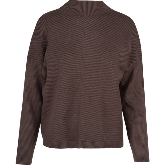 ASTRID CHOCOLATE KNIT SWEATER