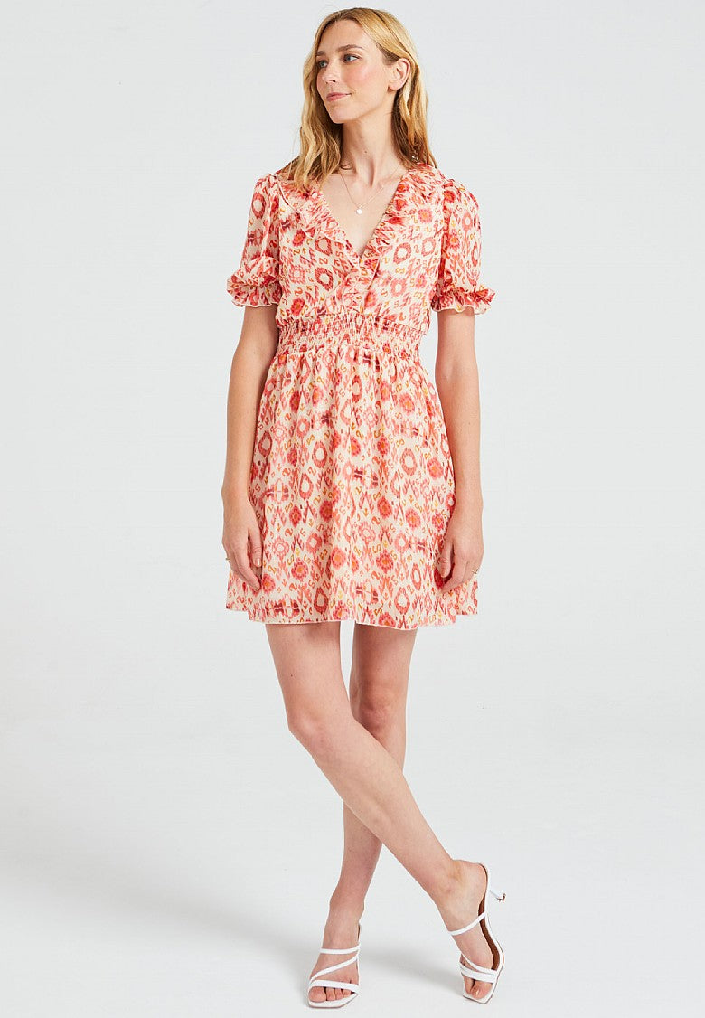 ANGELEYE NANCY DRESS IN CORAL