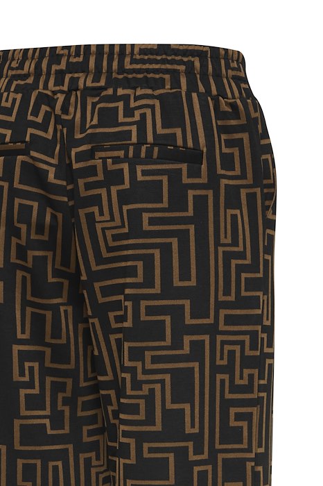B.YOUNG MRAVNA WIDE PANT IN TOASTED COCONUT MIX