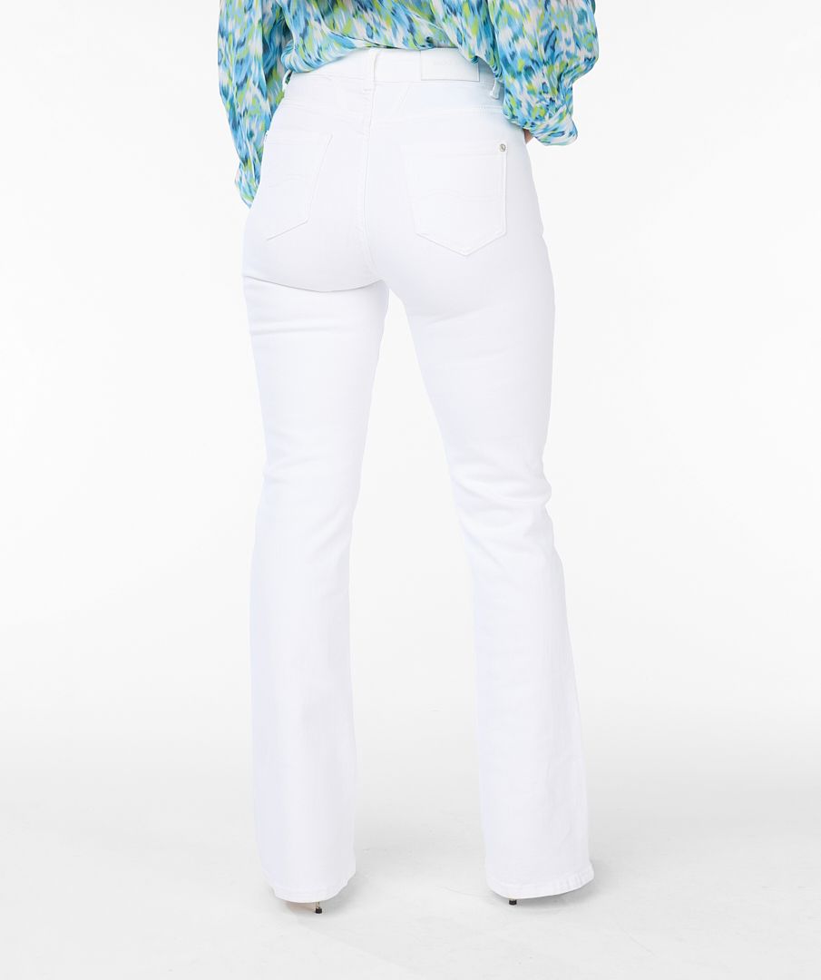 ESQUALO WHITE FLAIR TROUSER JEAN